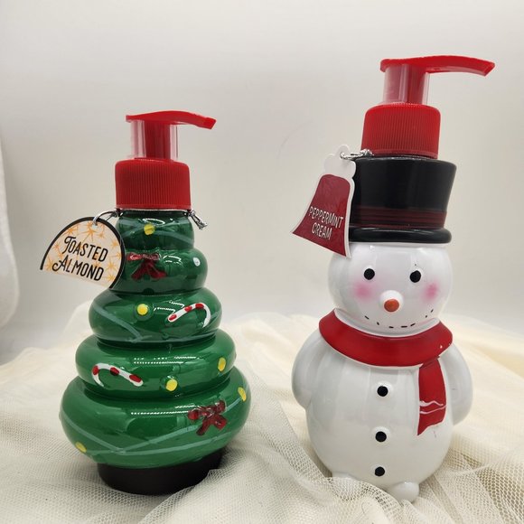 Snowman & X'mas Tree Dispenser (Including 10.5 oz Hand Soap Each Bottle) - Picture 1 of 3